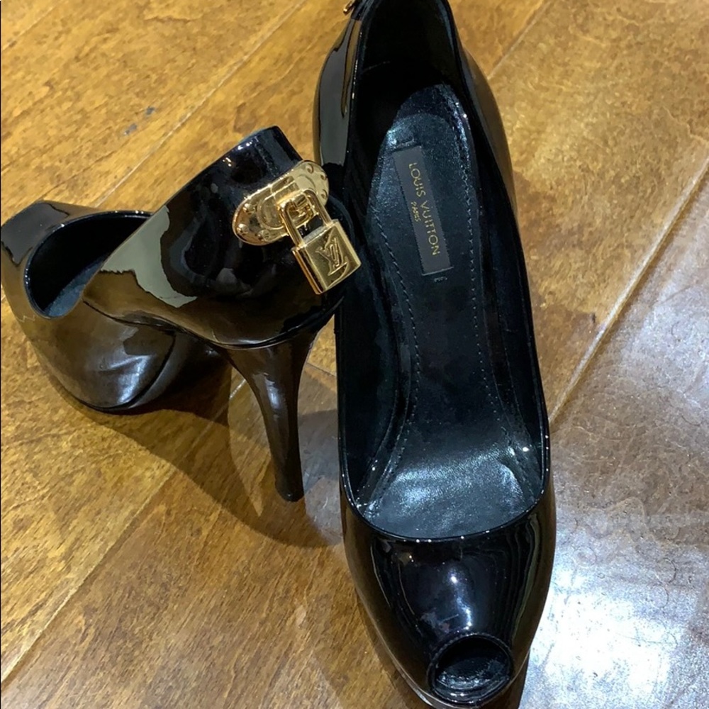 Louis Vuitton black high heels